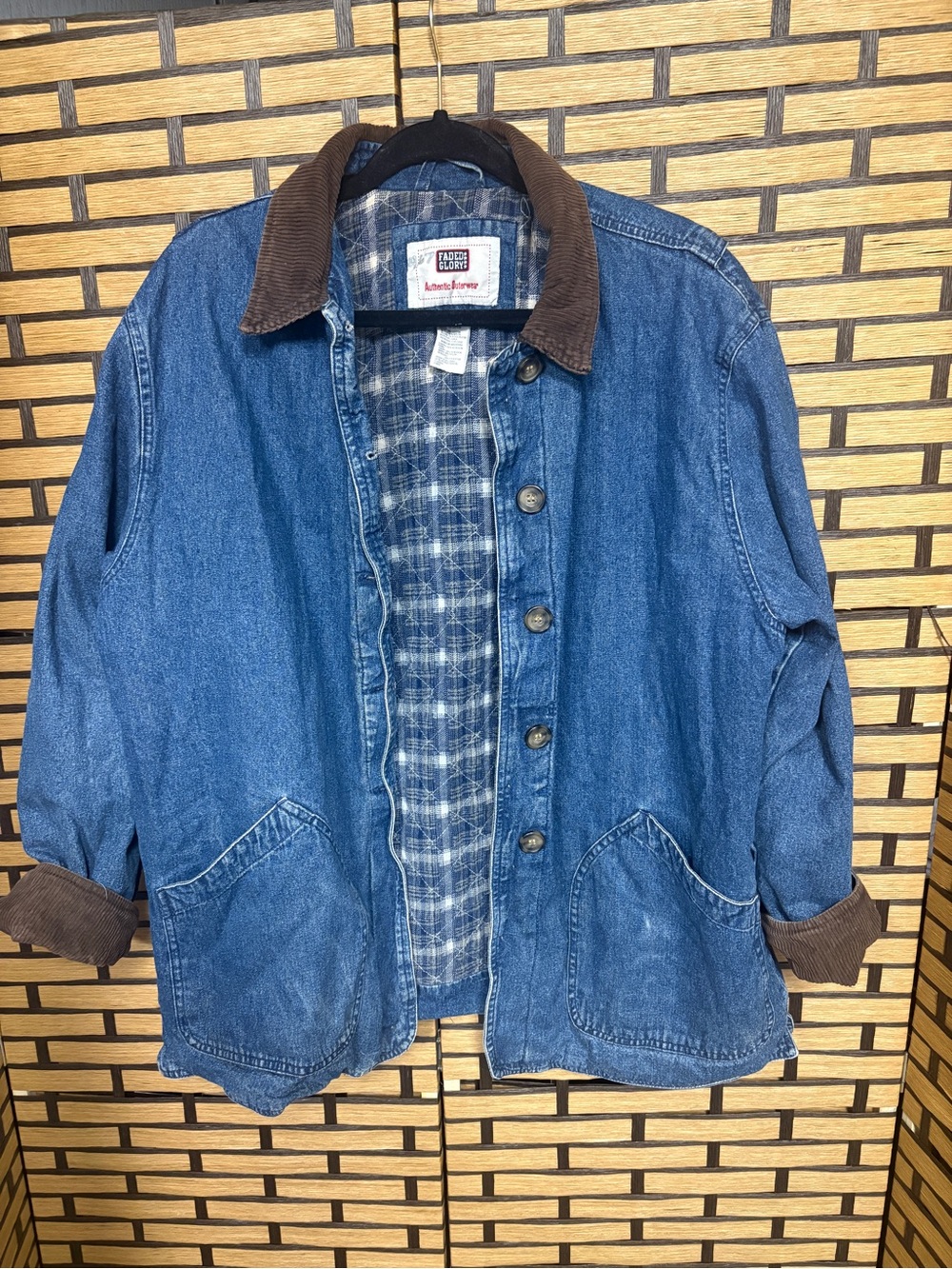 Faded glory Jean barn jacket size medium